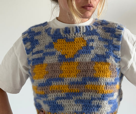 Alpaca vest – Crochet Pattern (PDF)