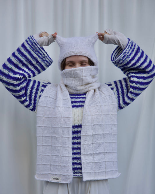 Soft Mosaic Scarf - PDF Pattern