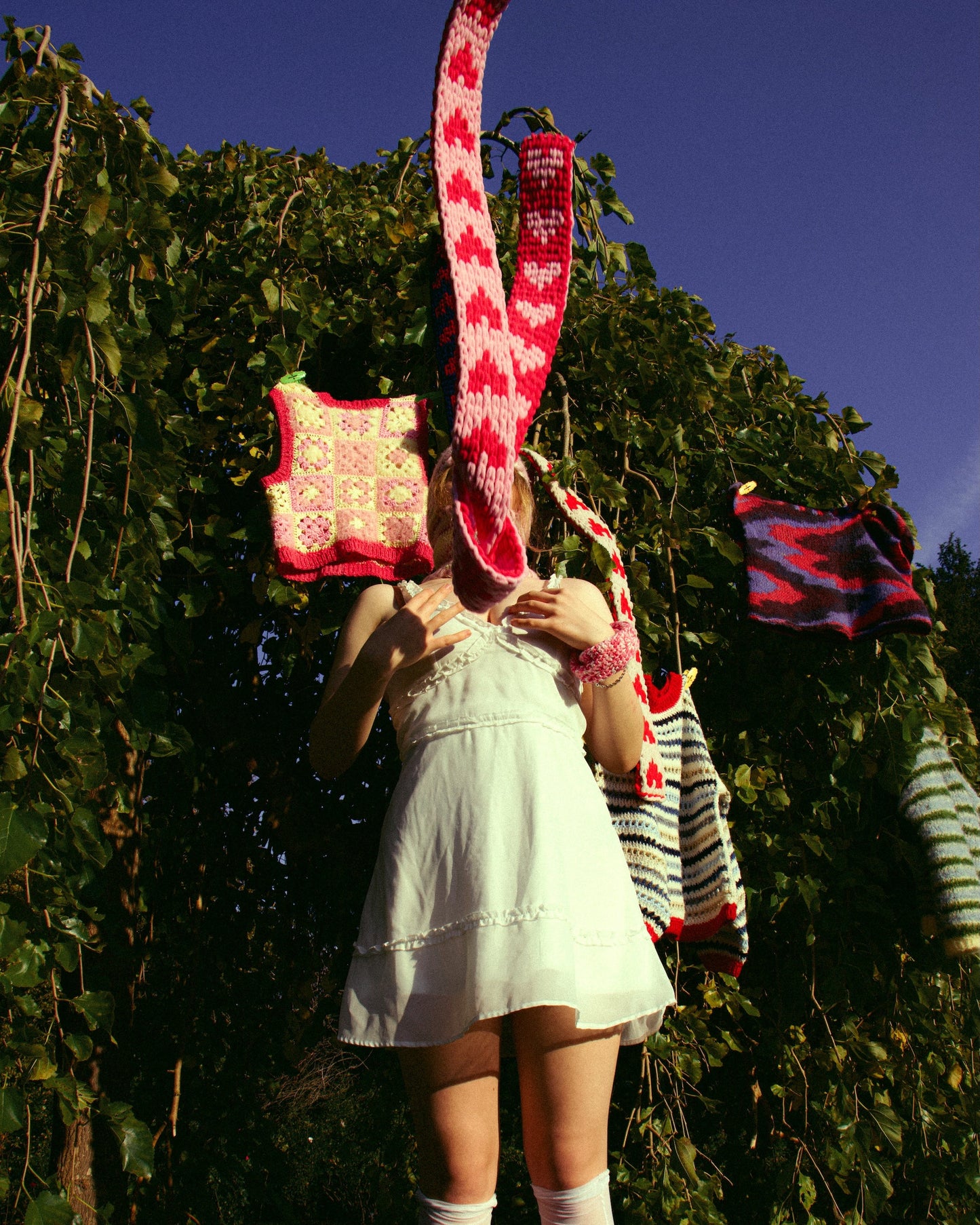 Scarf "Two colours of my heart"