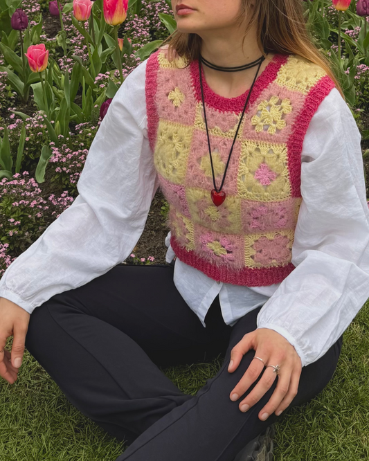 Butter Blossom Vest  – Crochet Pattern (PDF)